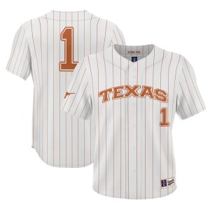 #1 Texas Longhorns ProSphere Baseball Jersey - White