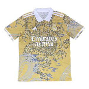 2023 Real Madrid x Dragon Gold Special Edition Jersey