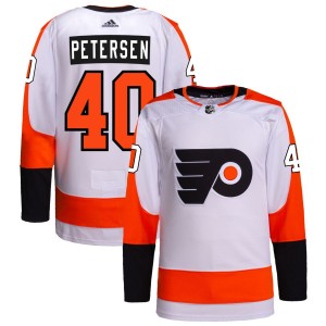 Cal Petersen Philadelphia Flyers adidas Away Authentic Pro Jersey - White