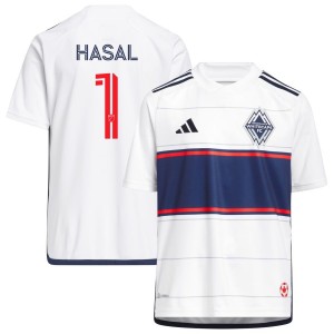 Thomas Hasal Vancouver Whitecaps FC adidas Youth 2023 Bloodlines Replica Jersey - White