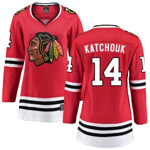 Boris Katchouk Chicago Blackhawks Fanatics Branded Women's Home Breakaway Jersey - Red