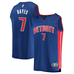 Killian Hayes Detroit Pistons Fanatics Branded Fast Break Replica Jersey Blue - Icon Edition