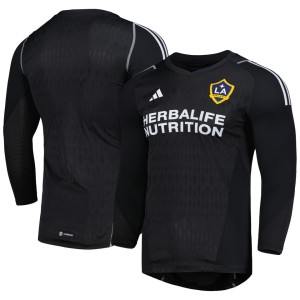 LA Galaxy adidas 2023 Goalkeeper Long Sleeve Replica Jersey - Black