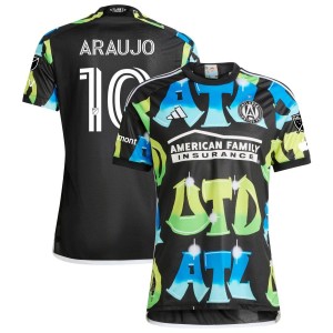 Luiz Araujo  Atlanta United FC adidas 2023 The 404 Authentic Jersey - Black