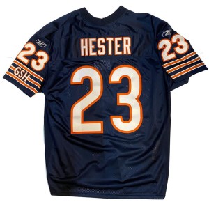 Devin Hester Chicago Bears Authentic Reebok Navy NFL Jersey