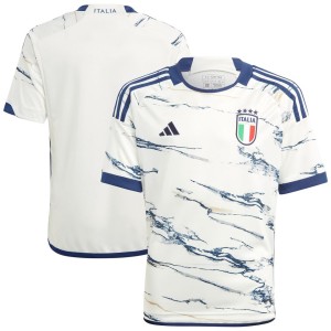 Italy National Team adidas Youth 2023 Away Replica Jersey - White