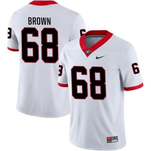 Chris Brown Georgia Bulldogs Nike NIL Replica Football Jersey - White
