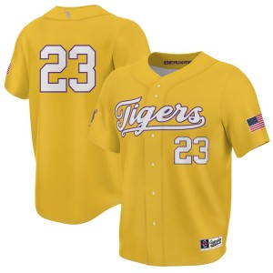 #23 LSU Tigers ProSphere Unisex 2023 NCAA Men's Baseball College World Series Champions Jersey - Gold