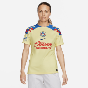 Club América 2023/24 Stadium Home Women's Nike Dri-FIT Soccer Jersey - Lemon Chiffon/Blue Jay