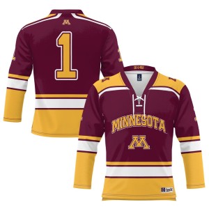 #1 Minnesota Golden Gophers ProSphere Youth Hockey Jersey - Maroon