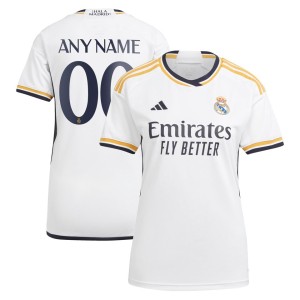 Real Madrid adidas Women's 2023/24 Home Replica Custom Jersey - White