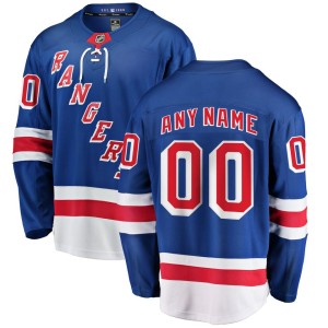 New York Rangers Fanatics Branded Home Breakaway Custom Jersey - Blue