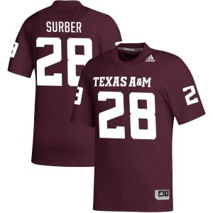 Caleb Surber Texas A&M Aggies adidas NIL Replica Football Jersey - Maroon