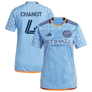 Maxime Chanot New York City FC adidas Women's 2023 The Interboro Kit Replica Jersey - Light Blue