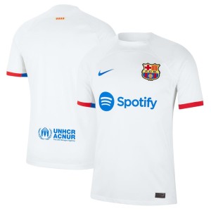 Barcelona Nike 2023/24 Away Replica Jersey - White