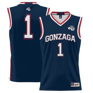 #1 Gonzaga Bulldogs ProSphere Basketball Jersey - Navy