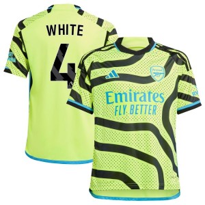 Ben White  Arsenal adidas Youth 2023/24 Away Replica Jersey - Yellow