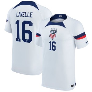 Rose Lavelle USWNT Nike Youth 2022/23 Home Breathe Stadium Replica Player Jersey - White