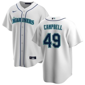 Isaiah Campbell Seattle Mariners Nike Youth Home Replica Jersey - White