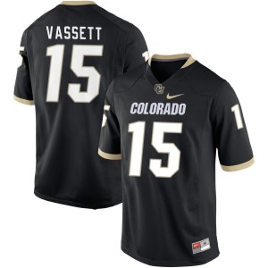 Mark Vassett Colorado Buffaloes Nike NIL Replica Football Jersey - Black