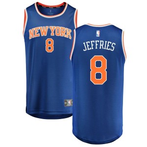 DaQuan Jeffries New York Knicks Fanatics Branded Fast Break Replica Jersey Blue - Icon Edition