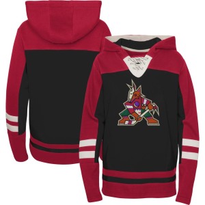 Arizona Coyotes Youth Ageless Revisited Home Lace-Up Pullover Hoodie - Black