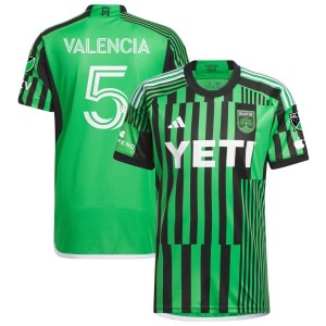 Jhojan Valencia Austin FC adidas 2023 Las Voces Kit Authentic Jersey - Green
