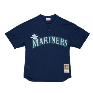 Authentic Ken Griffey Jr Seattle Mariners 1995 Pullover Jersey