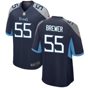 Aaron Brewer Tennessee Titans Nike Jersey - Navy