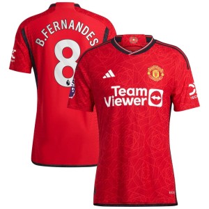 Bruno Fernandes Manchester United adidas 2023/24 Home Authentic Player Jersey - Red