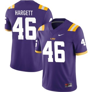 Badger Hargett LSU Tigers Nike NIL Replica Football Jersey - Purple