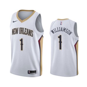 Men's New Orleans Pelicans Zion Williamson Association Jersey - White