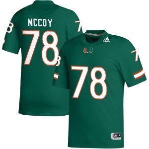 Matthew McCoy Miami Hurricanes adidas NIL Replica Football Jersey - Green