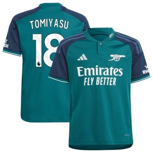 Takehiro Tomiyasu  Arsenal adidas Youth 2023/24 Third Replica Jersey - Green