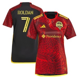 Cristian Roldan Seattle Sounders FC adidas Women's 2023 The Bruce Lee Kit Replica Jersey - Red