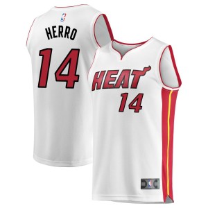 Tyler Herro Miami Heat Fanatics Branded Fast Break Replica Jersey - Association Edition - White