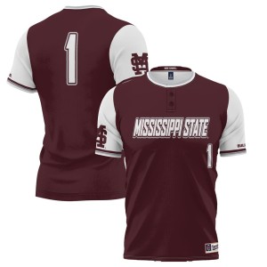 #1 Mississippi State Bulldogs ProSphere Youth Softball Jersey - Maroon