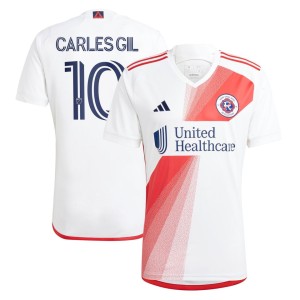 Carles Gil New England Revolution adidas 2023 Defiance Replica Jersey - White