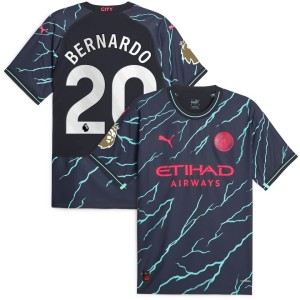 Bernardo Silva Manchester City Puma 2023/24 Third Authentic Player Jersey - Navy