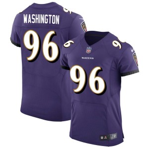 Broderick Washington Baltimore Ravens Nike Speed Machine Elite Jersey - Purple