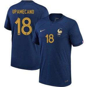 France Dayot Upamecano Home Jersey 2022 World Cup Kit