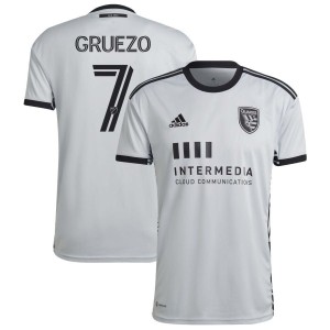 Carlos Gruezo San Jose Earthquakes adidas 2022 The Creator Kit Replica Jersey - Gray