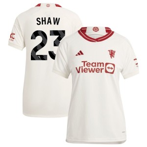 Luke Shaw  Manchester United adidas 2023/24 Third Replica Jersey - White