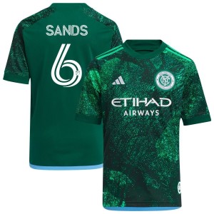 James Sands  New York City FC adidas Youth 2023 The Parks Replica Jersey - Green