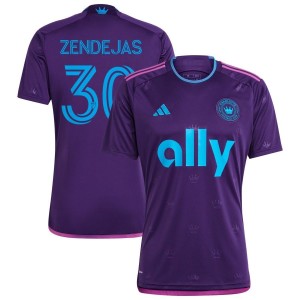 Adrian Zendejas Charlotte FC adidas 2023 Crown Jewel Kit Replica Jersey - Purple