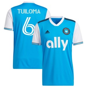Bill Tuiloma Charlotte FC adidas 2022 Primary Replica Jersey - Blue
