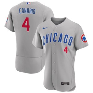 Alexander Canario Chicago Cubs Nike Road Authentic Jersey - Gray