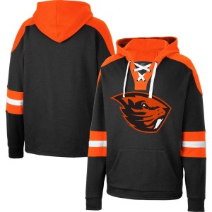 Oregon State Beavers Colosseum Lace-Up 4.0 Pullover Hoodie - Black