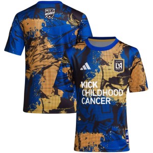 LAFC adidas Youth 2023 MLS Works Kick Childhood Cancer x Marvel Pre-Match Top - Royal