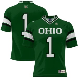 #1 Ohio Bobcats ProSphere Youth Football Jersey - Green